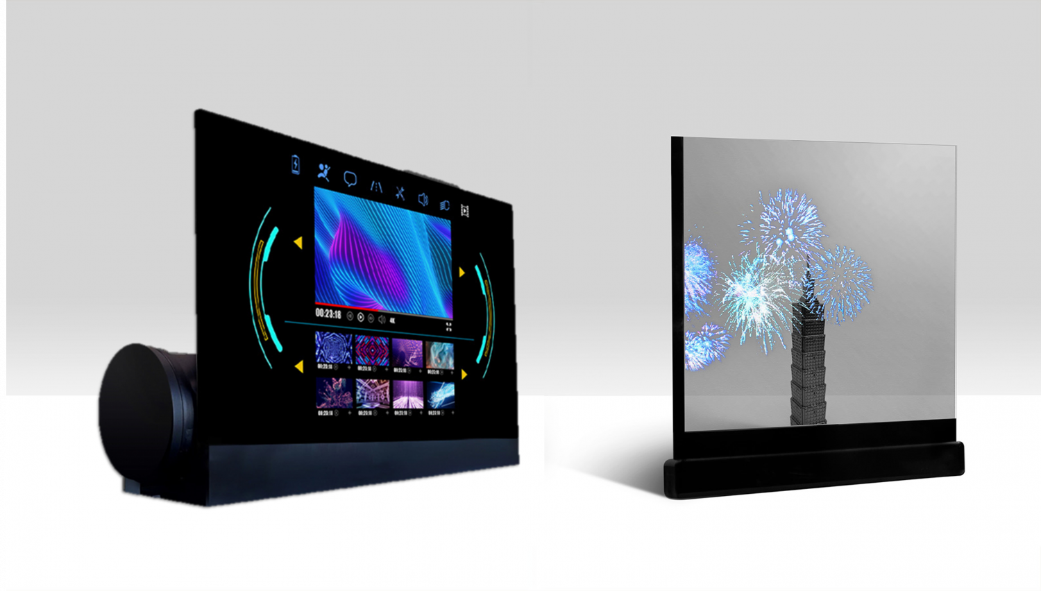 可卷式、折迭性、高透明